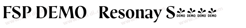 FSP DEMO   Resonay S字体转换